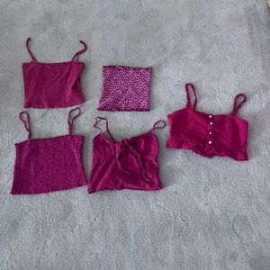 5 cute cropped red tank tops